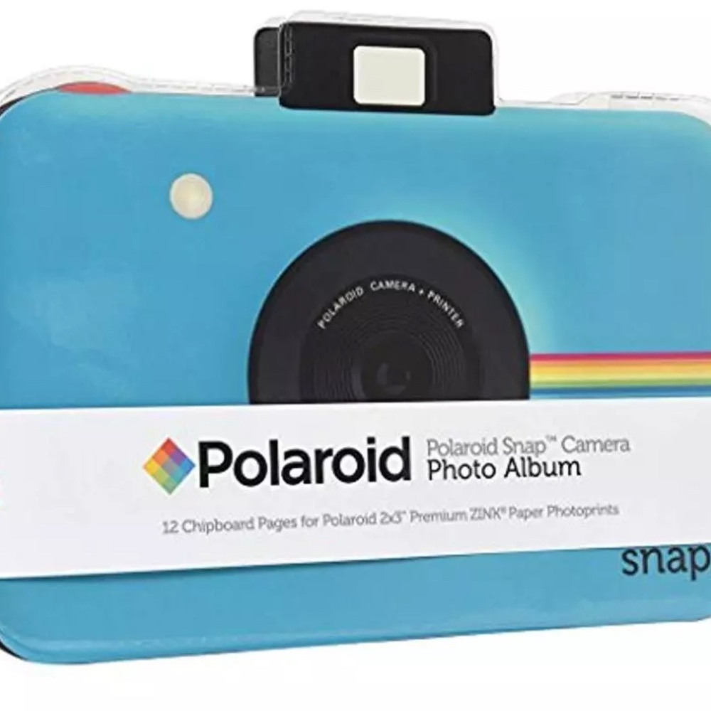 Polaroid Snap Themed Scrapbook Photo Album For 2x3 Photo Paper Pojects - Blue